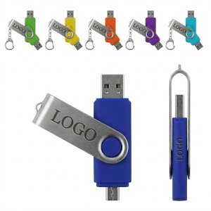 Durable 8GB Keychain USB Drive with Micro-USB Port