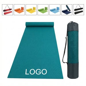 Custom Printed Yoga Mat with Carry Bag - 6mm PVC Non-Slip Mat & Drawstring Tote