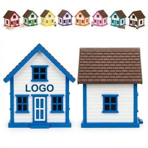 Vibrant Miniature Plastic House Model Set