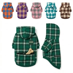 Cozy Cotton Hoodie for Small Dogs - Warm Winter Sweatshirt with Pockets