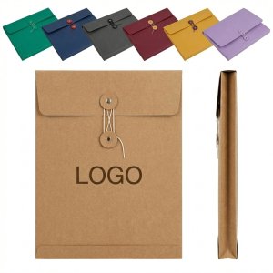 Secure-Tie Letter-Size Document Filing Envelopes with String Closure