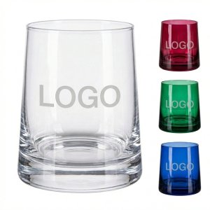 Classic 10 Ounce Whiskey Glasses - Multicolor Set for Cocktails