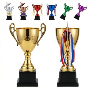 Custom Engraved Gold Soccer Tournament Trophy Award for Adults & Kids