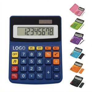 Compact 8-Digit Display Calculator, Sound Function & Battery-Powered