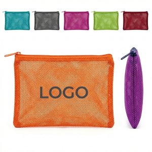 Mesh Zippered File Pouch for School, Office, and Home